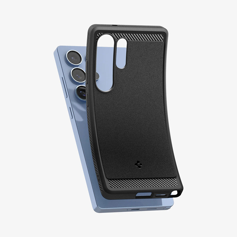 Coque MagSafe pour Samsung Galaxy S25 Ultra S938, Spigen, Rugged Armor, Noir Mat ACS08951