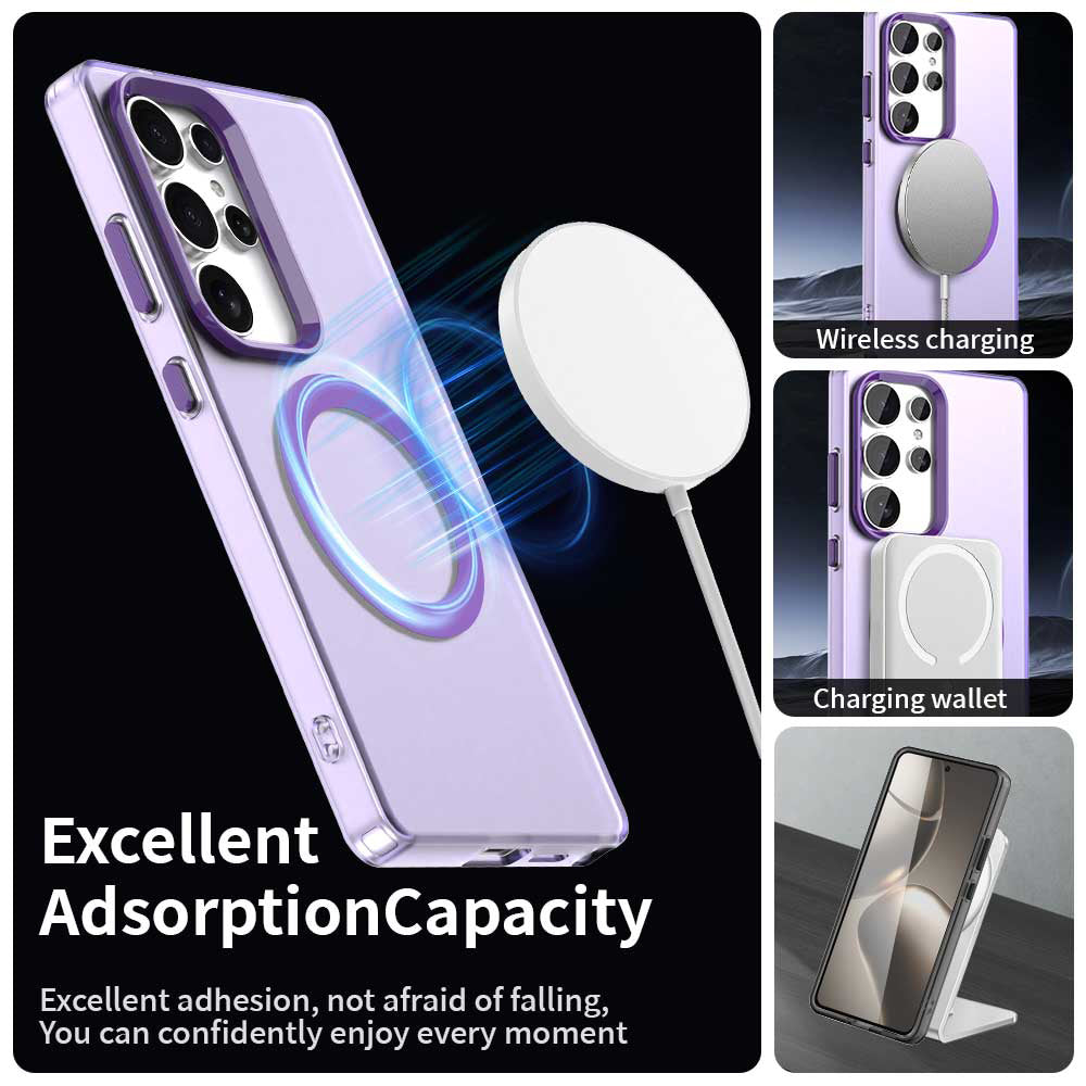 Coque MagSafe pour Samsung Galaxy S25 Ultra S938, Techsuit, CandyCase, Violet