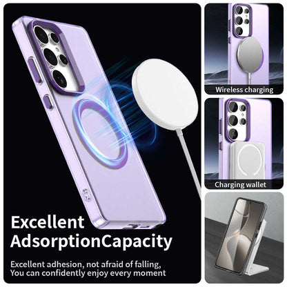 Coque MagSafe pour Samsung Galaxy S25 Ultra S938, Techsuit, CandyCase, Violet