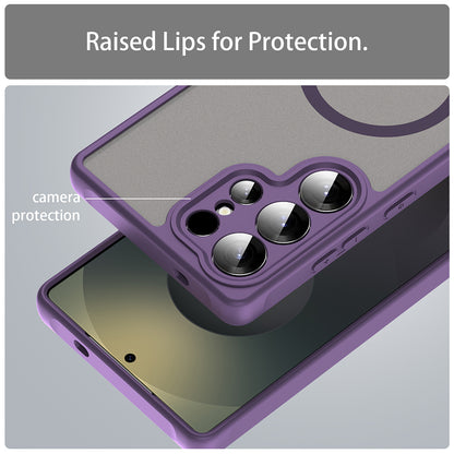 Coque MagSafe pour Samsung Galaxy S25 Ultra S938, Techsuit, HaloFrost II, Violet
