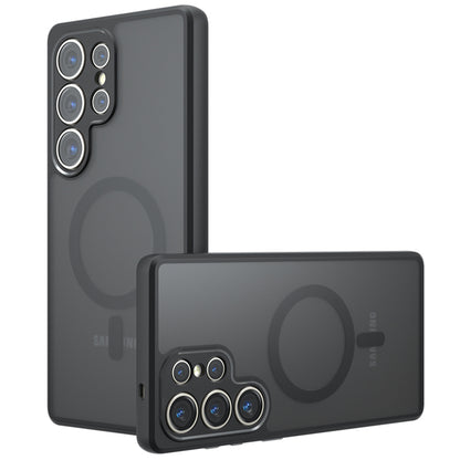 Coque MagSafe pour Samsung Galaxy S25 Ultra S938, Techsuit, PureFrost, Noir Satiné