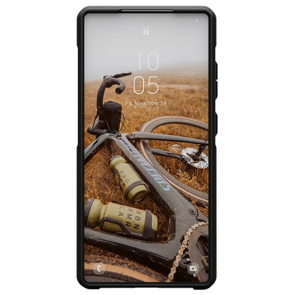 Coque MagSafe pour Samsung Galaxy S25 Ultra S938, Urban Armor Gear, Metropolis LT Topography, Noire