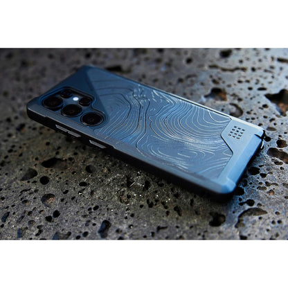 Coque MagSafe pour Samsung Galaxy S25 Ultra S938, Urban Armor Gear, Metropolis LT Topography, Noire