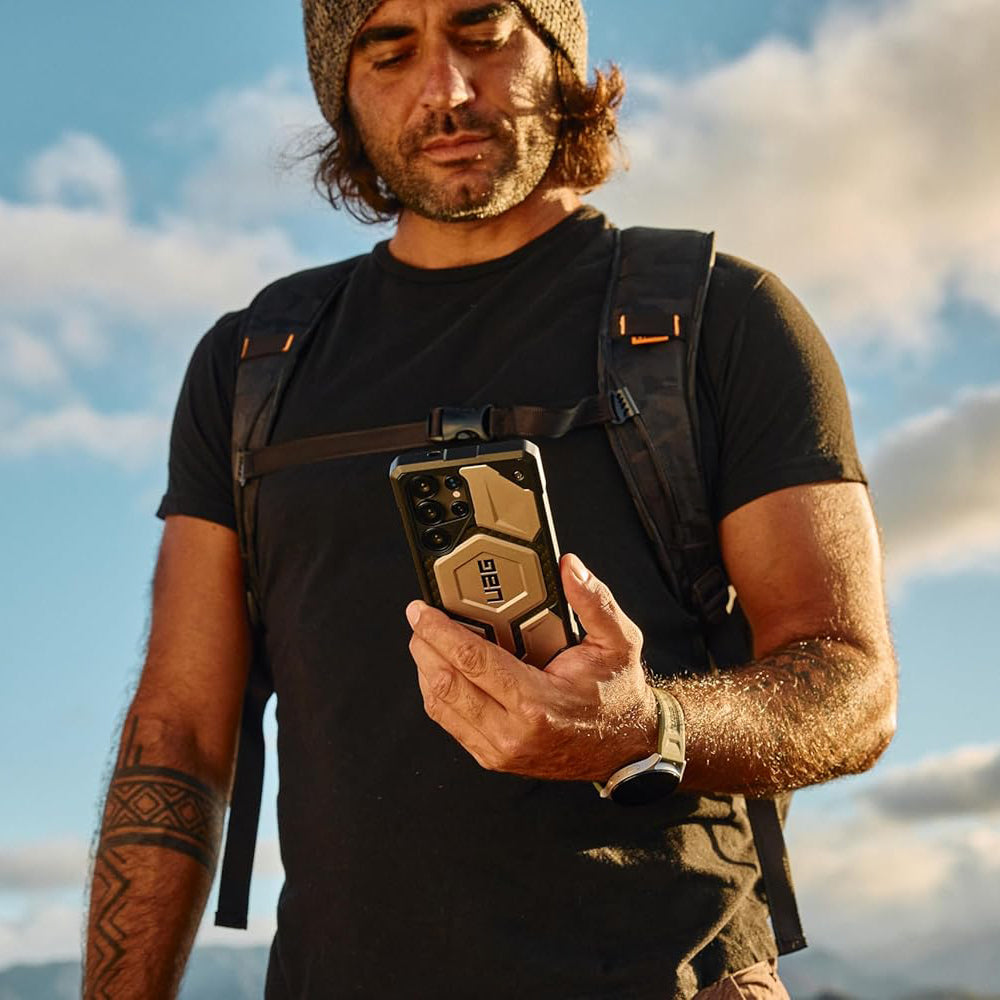 Coque MagSafe pour Samsung Galaxy S25 Ultra S938, Urban Armor Gear, Monarch Pro Kevlar, Noire