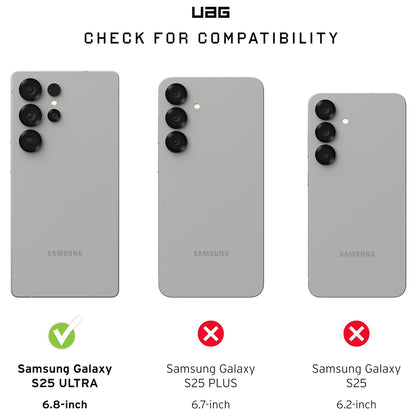 Coque MagSafe pour Samsung Galaxy S25 Ultra S938, Urban Armor Gear, Monarch Pro Kevlar, Noire