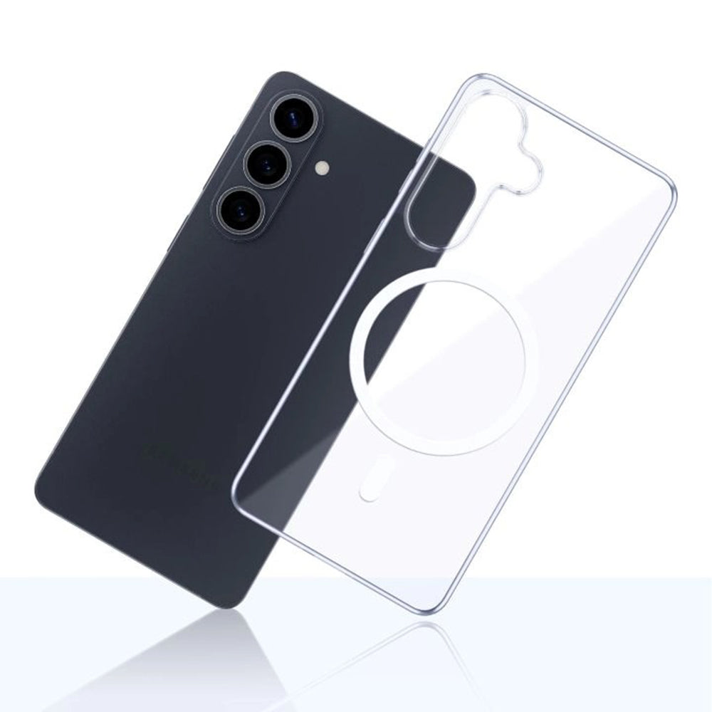 MagSafe Case for Samsung Galaxy S26 S942, 3MK, Clear MagCase, Transparent