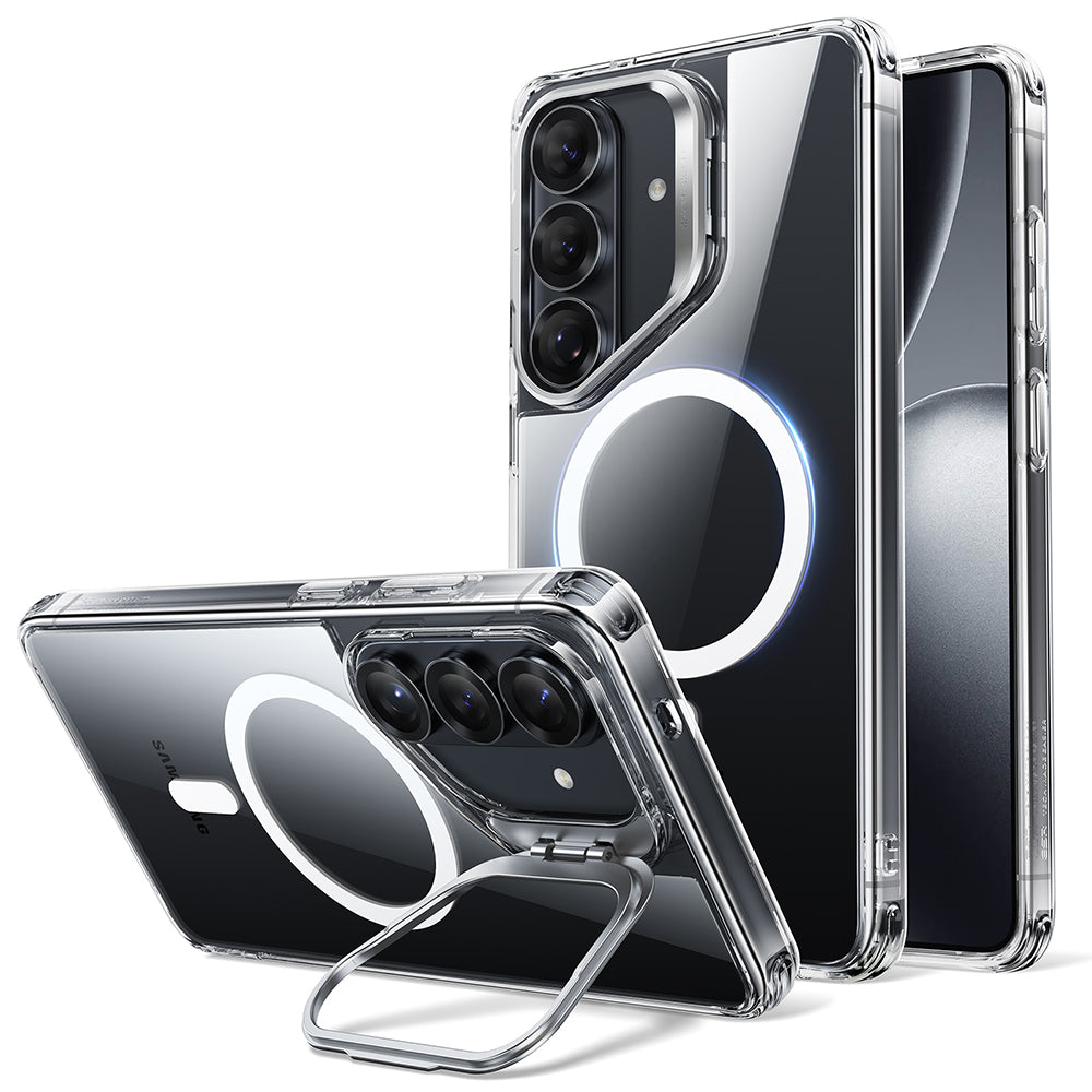 MagSafe Case for Samsung Galaxy S26, ESR, Classic Hybrid Kickstand, Transparent