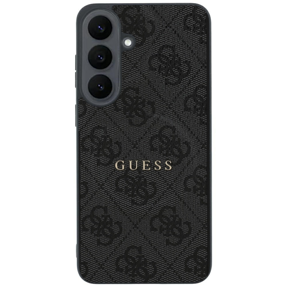 Coque MagSafe pour Samsung Galaxy S26 FE S741, Guess, 4G Embossed Ring Classic Logo, noire