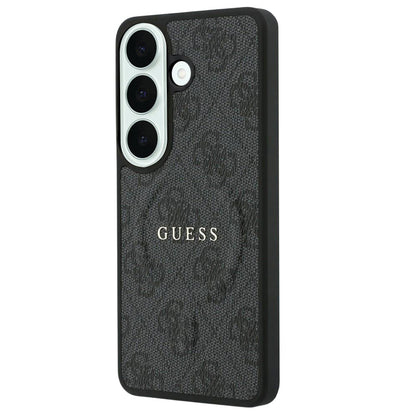 Coque MagSafe pour Samsung Galaxy S26 FE S741, Guess, 4G Embossed Ring Classic Logo, noire