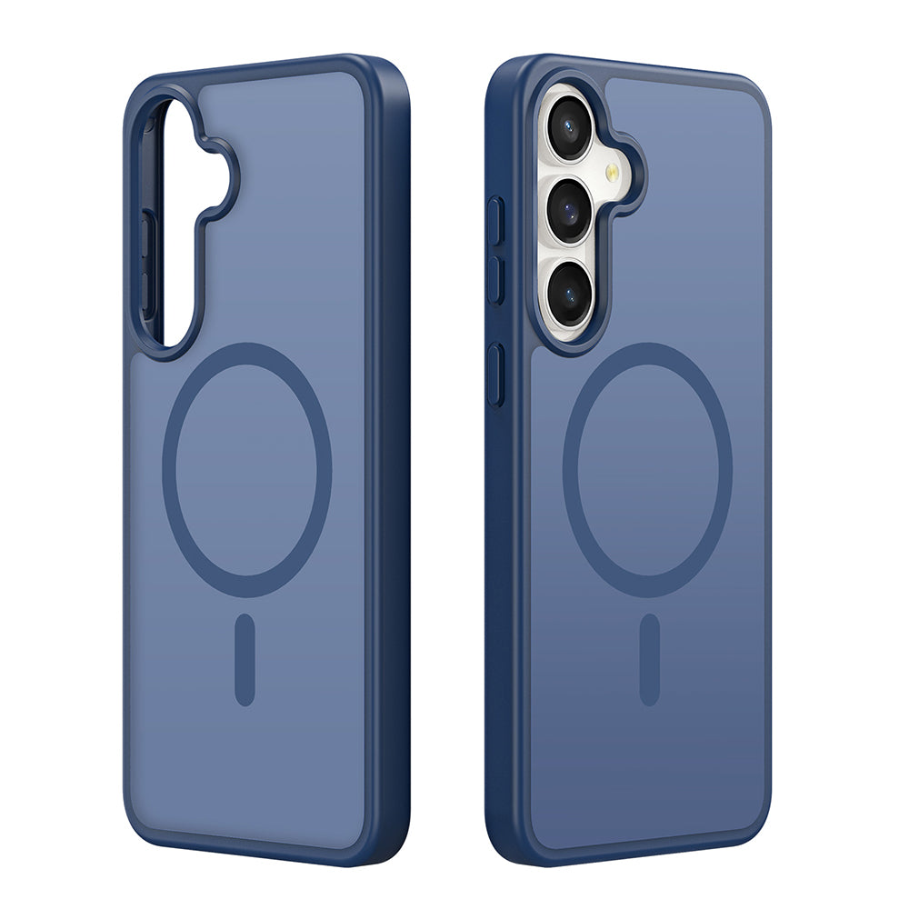 Coque MagSafe pour Samsung Galaxy S26 FE S741 / S25 FE, DUX DUCIS, Yind, bleu foncé
