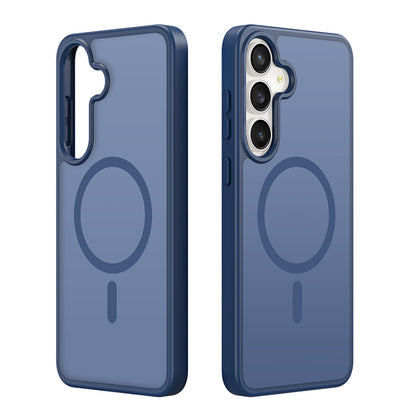 Coque MagSafe pour Samsung Galaxy S26 FE S741 / S25 FE, DUX DUCIS, Yind, bleu foncé