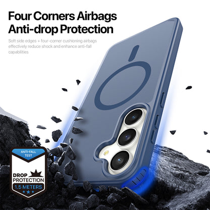 Coque MagSafe pour Samsung Galaxy S26 FE S741 / S25 FE, DUX DUCIS, Yind, bleu foncé