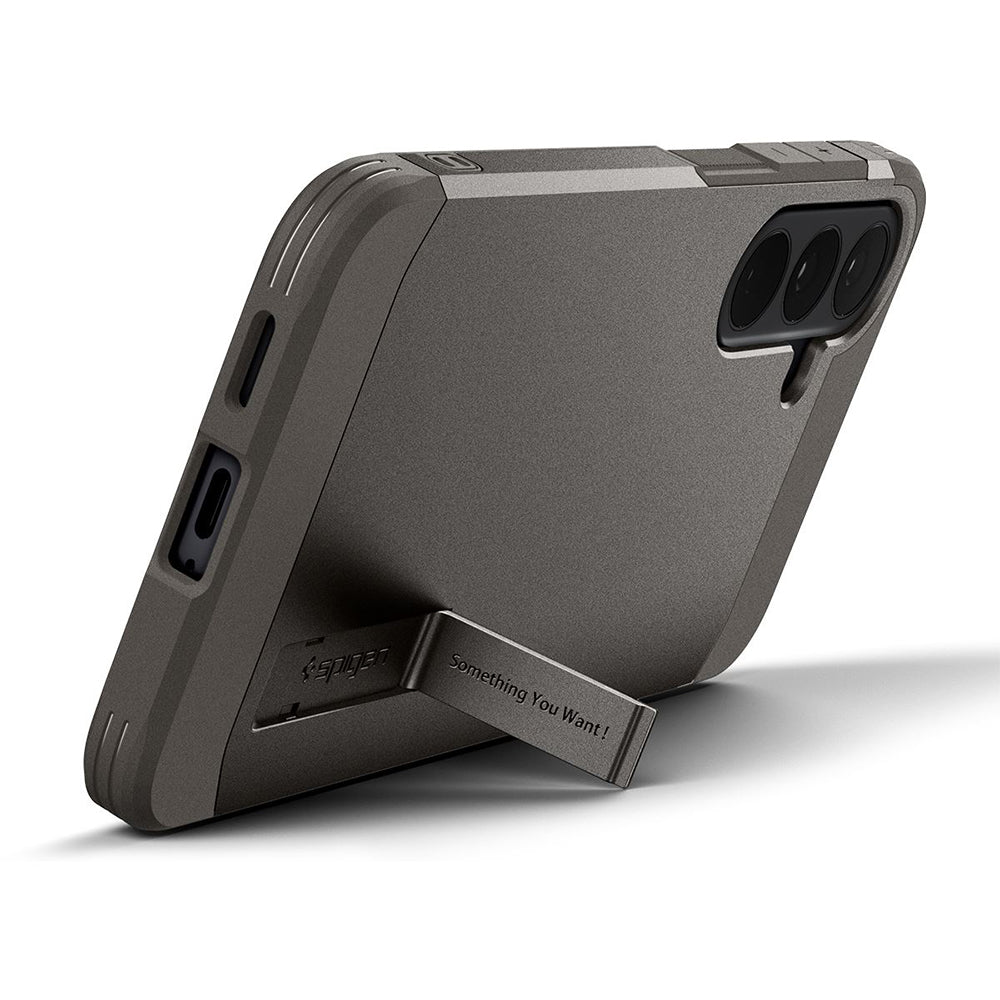 Coque MagSafe pour Samsung Galaxy S26 FE S741, Spigen, Tough Armor, Gris ACS11635