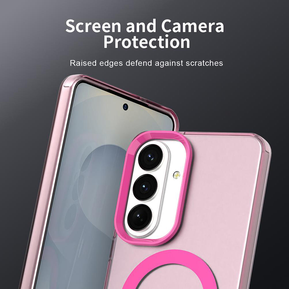Coque MagSafe pour Samsung Galaxy S26 FE S741, Techsuit, CandyCase, rose