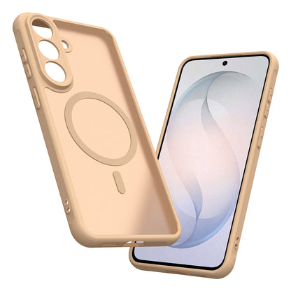 Coque MagSafe pour Samsung Galaxy S26 FE S741, Techsuit, HaloFrost II, Dorée