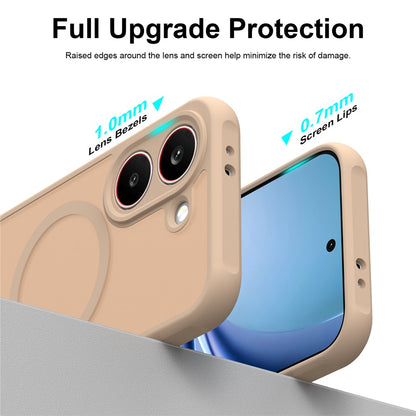 Coque MagSafe pour Samsung Galaxy S26 FE S741, Techsuit, HaloFrost II, Dorée