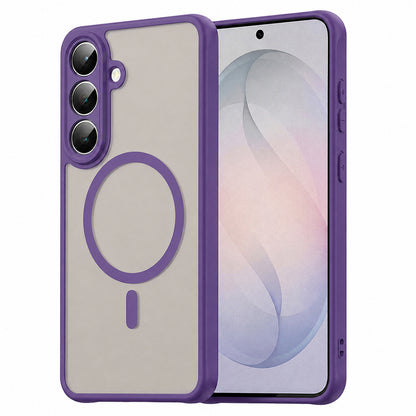 Coque MagSafe pour Samsung Galaxy S26 FE S741, Techsuit, HaloFrost II, Violet