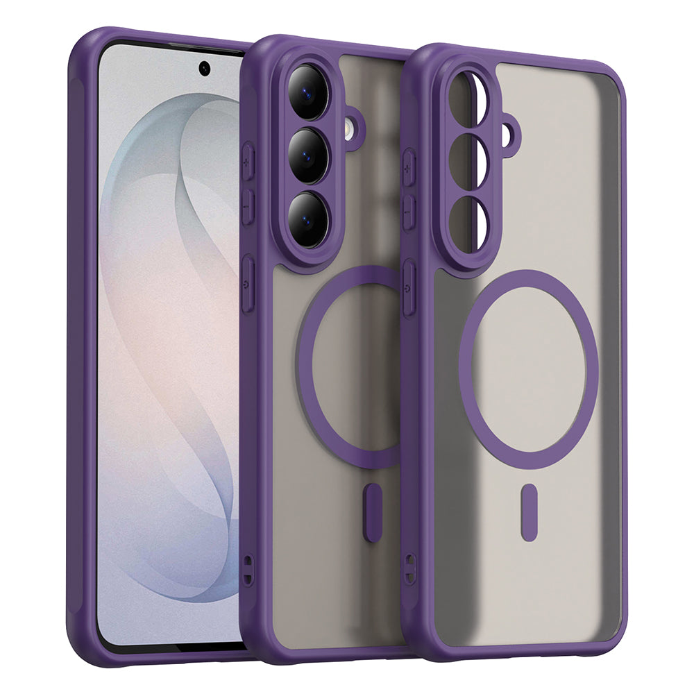 Coque MagSafe pour Samsung Galaxy S26 FE S741, Techsuit, HaloFrost II, Violet