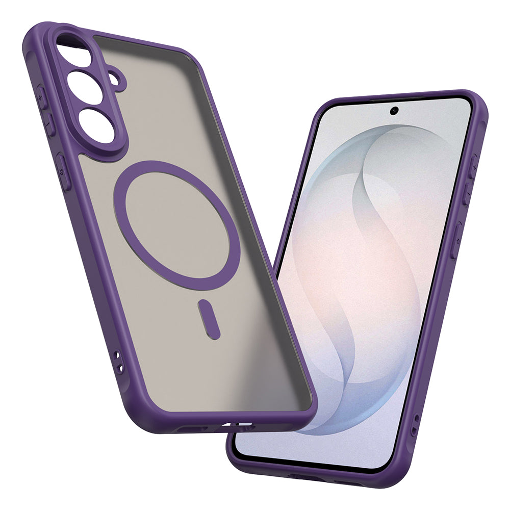 Coque MagSafe pour Samsung Galaxy S26 FE S741, Techsuit, HaloFrost II, Violet