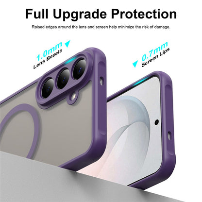 Coque MagSafe pour Samsung Galaxy S26 FE S741, Techsuit, HaloFrost II, Violet