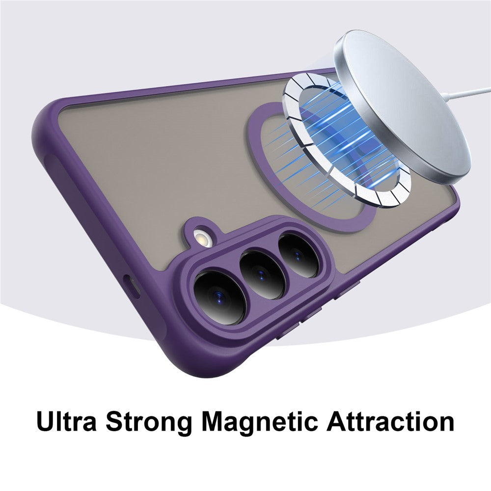 Coque MagSafe pour Samsung Galaxy S26 FE S741, Techsuit, HaloFrost II, Violet