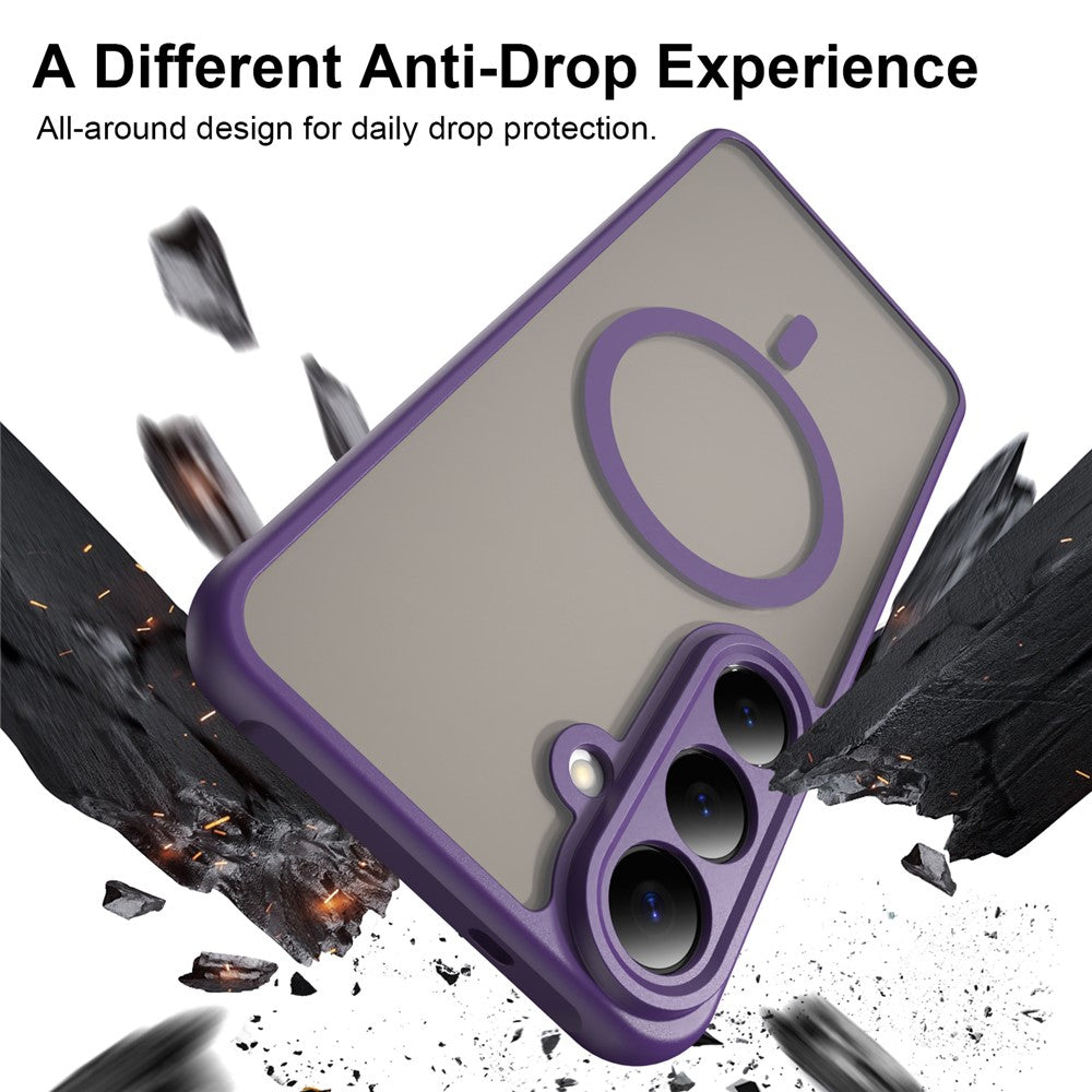 Coque MagSafe pour Samsung Galaxy S26 FE S741, Techsuit, HaloFrost II, Violet