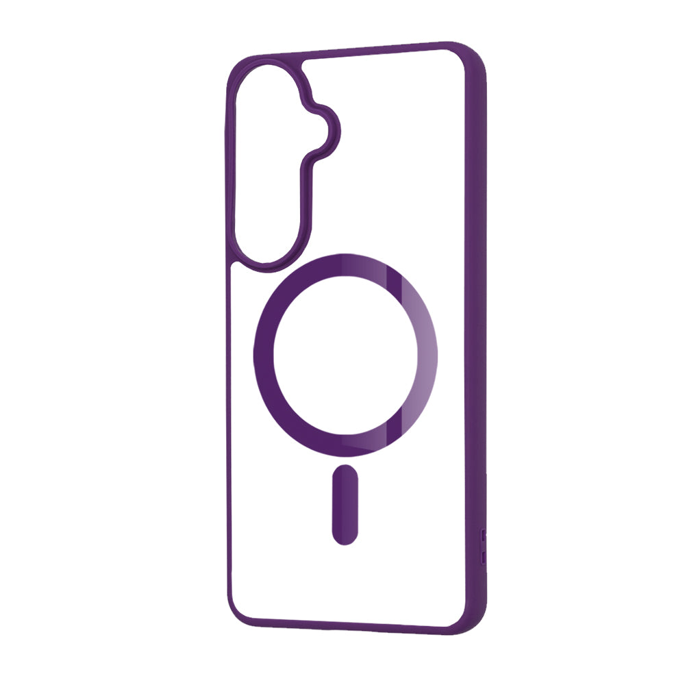 Coque MagSafe pour Samsung Galaxy S26 FE S741, Techsuit, Pro, violette