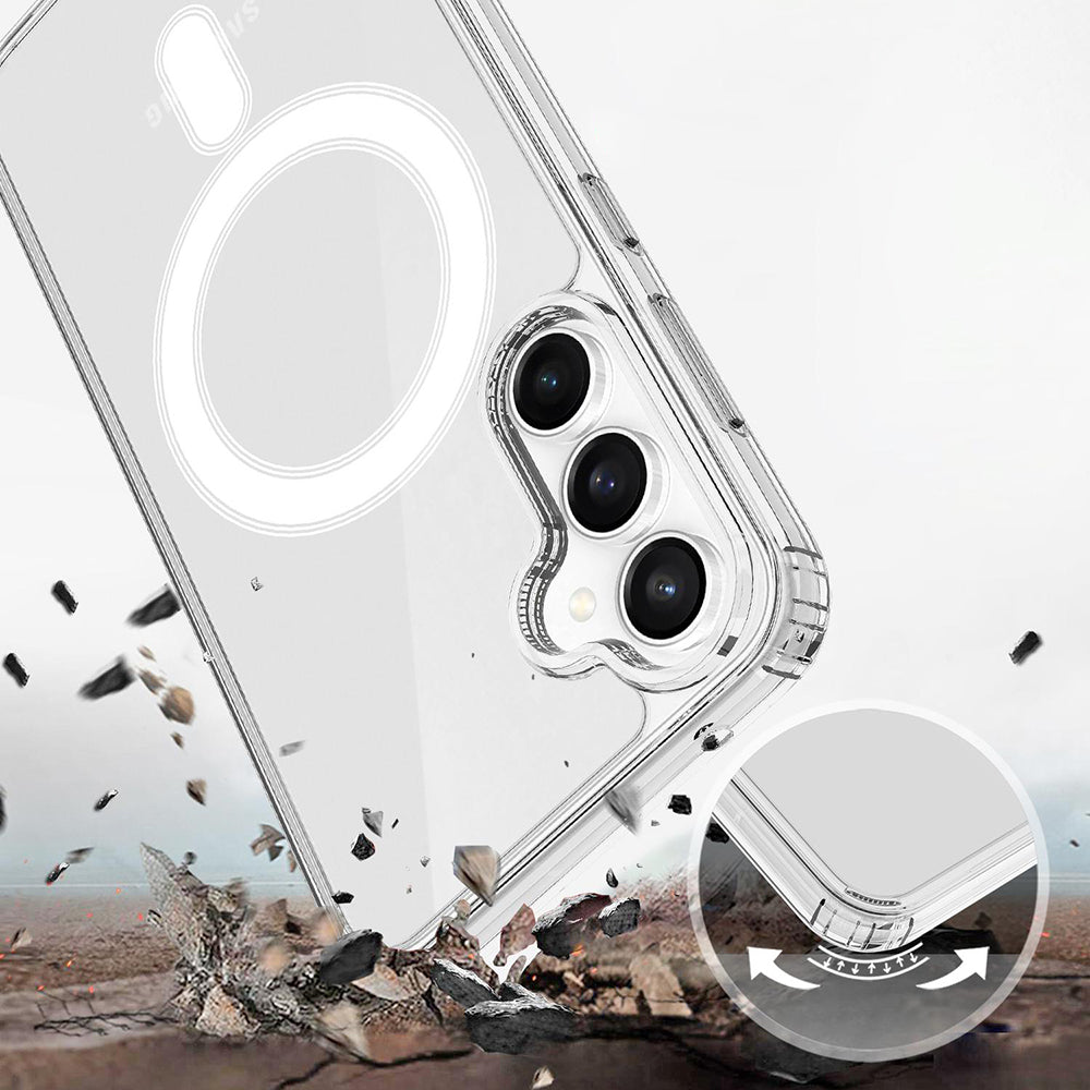Coque MagSafe pour Samsung Galaxy S26 FE S741, Techsuit, Pro, transparente