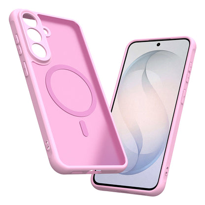 Coque MagSafe pour Samsung Galaxy S26 FE S741, Techsuit, HaloFrost II, Rose