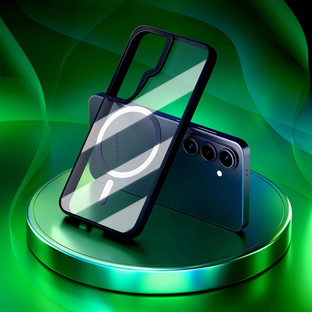 Coque MagSafe pour Samsung Galaxy S26 Plus, 3MK, Satin Armor, Transparente