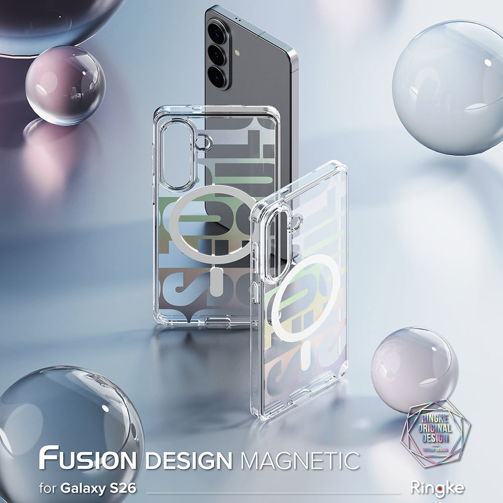 Coque MagSafe pour Samsung Galaxy S26 Plus, Ringke, Fusion Seoul, Transparente