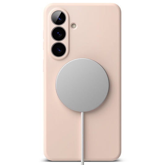 Étui MagSafe pour Samsung Galaxy S26 Plus, Ringke, Silicone, Rose