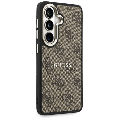 Étui MagSafe pour Samsung Galaxy S26 Plus S947, Guess, 4G Embossed Ring, Marron
