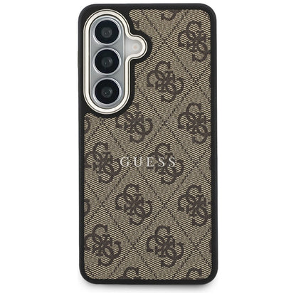 Étui MagSafe pour Samsung Galaxy S26 Plus S947, Guess, 4G Embossed Ring, Marron