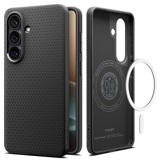 Étui MagSafe pour Samsung Galaxy S26 Plus S947, Spigen, Liquid Air, Noir Mat ACS10704