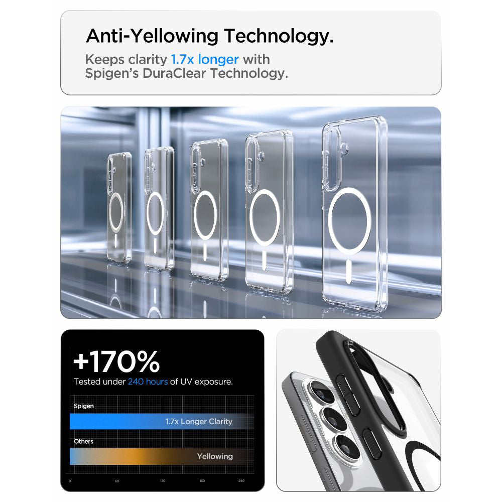 Coque MagSafe pour Samsung Galaxy S26 Plus S947, Spigen, Ultra Hybrid, Noir Mat ACS10710