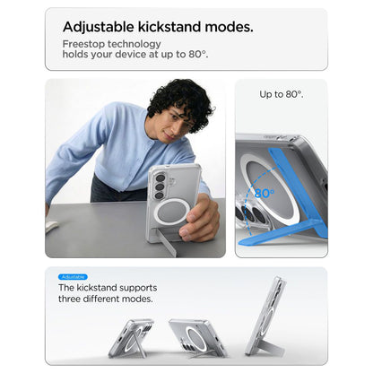 Coque MagSafe pour Samsung Galaxy S26 Plus S947, Spigen, Ultra Hybrid S, Transparente Blanche ACS11050