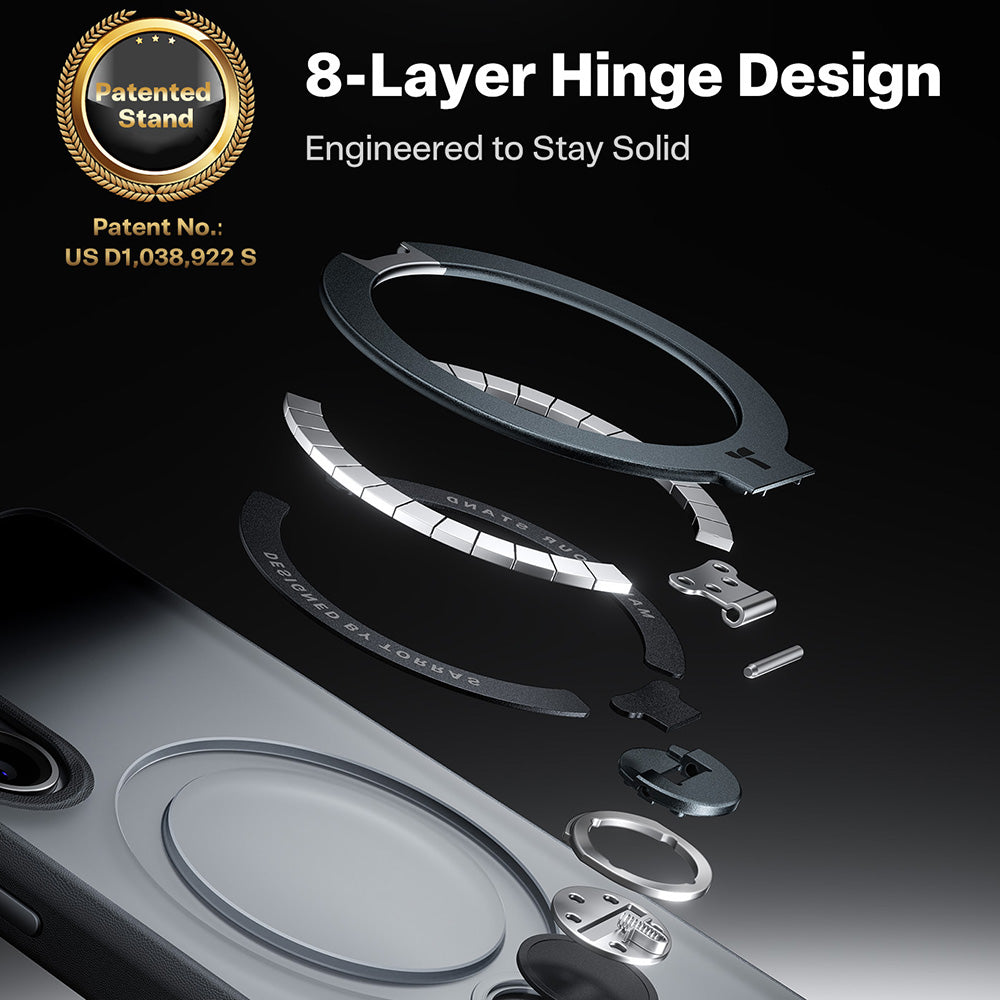 Housse MagSafe pour Samsung Galaxy S26 Plus, Torras, Ostand Spin, Noire