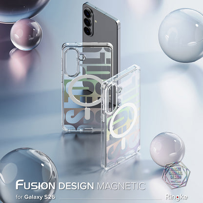 Coque MagSafe pour Samsung Galaxy S26 S942, Ringke, Fusion Seoul, Transparente