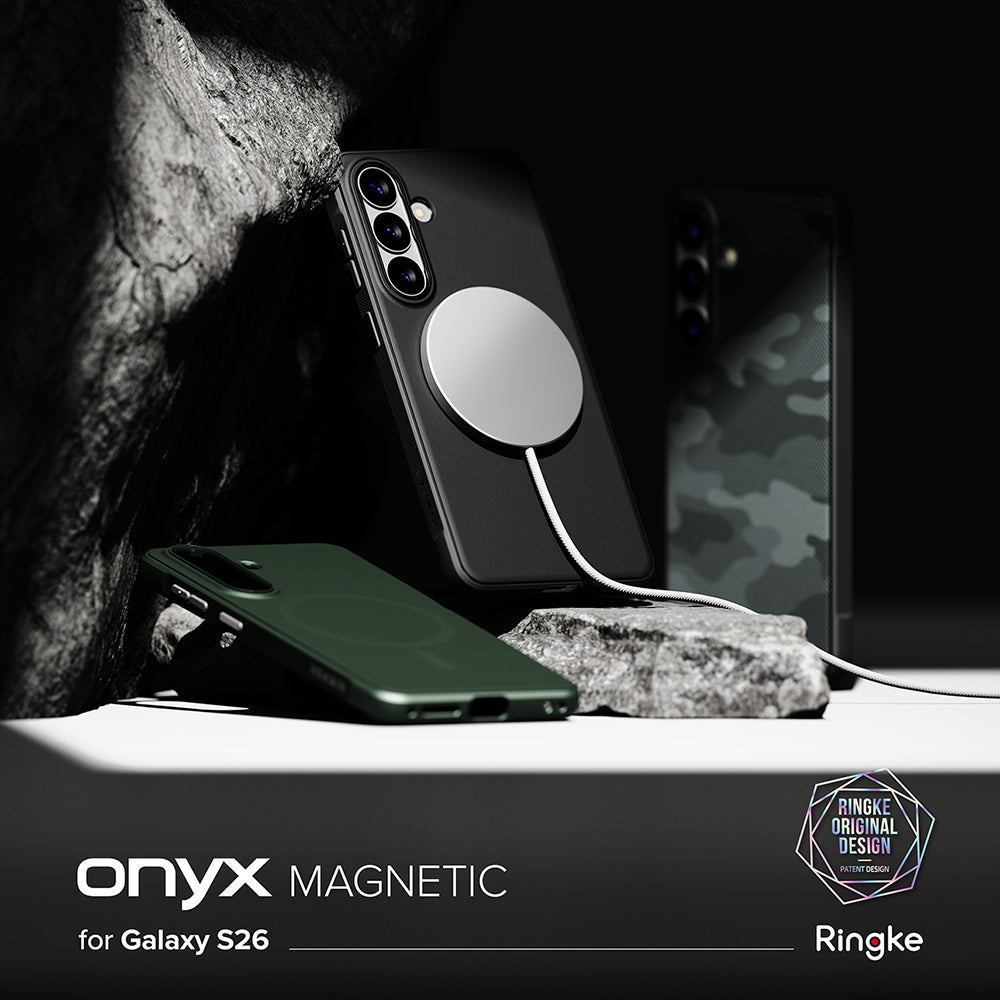 Coque MagSafe pour Samsung Galaxy S26 S942, Ringke, Onyx, Camouflage