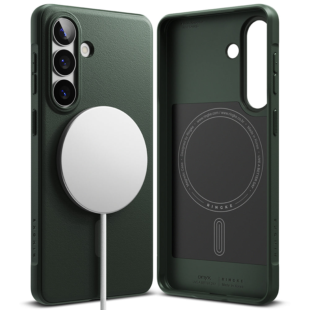 Coque MagSafe pour Samsung Galaxy S26 S942, Ringke, Onyx, Vert Foncé