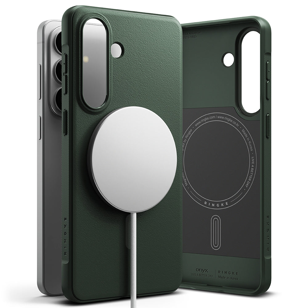 Coque MagSafe pour Samsung Galaxy S26 S942, Ringke, Onyx, Vert Foncé
