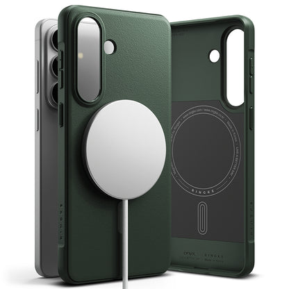 Coque MagSafe pour Samsung Galaxy S26 S942, Ringke, Onyx, Vert Foncé