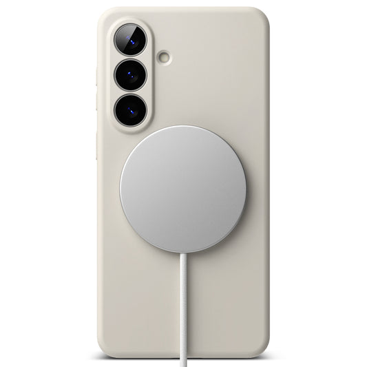 Étui MagSafe pour Samsung Galaxy S26, Ringke, Silicone, Crème