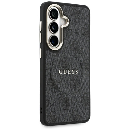 Étui MagSafe pour Samsung Galaxy S26 S942, Guess, 4G Embossed Ring, Noir
