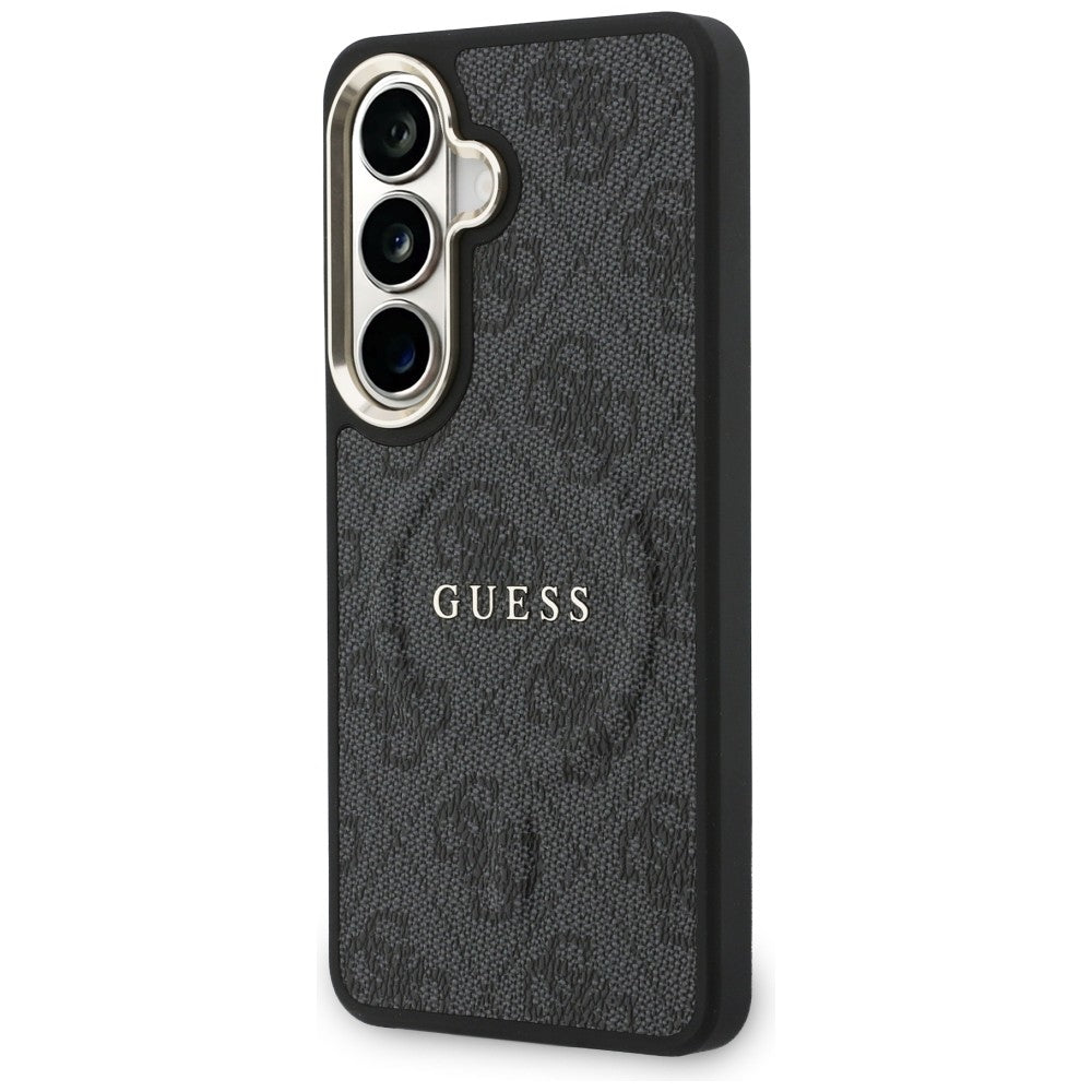 Étui MagSafe pour Samsung Galaxy S26 S942, Guess, 4G Embossed Ring, Noir
