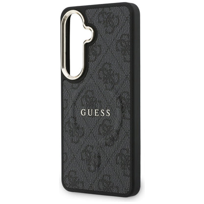 Étui MagSafe pour Samsung Galaxy S26 S942, Guess, 4G Embossed Ring, Noir