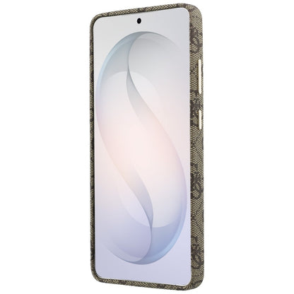 Coque MagSafe pour Samsung Galaxy S26 S942, Guess, Logo Script 4G, Marron