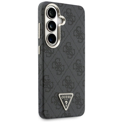 Étui MagSafe pour Samsung Galaxy S26 S942, Guess, logo Triangle 4G, Noir