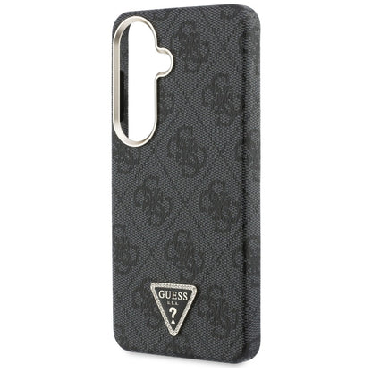 Étui MagSafe pour Samsung Galaxy S26 S942, Guess, logo Triangle 4G, Noir
